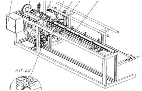 Станок-автомат для производства сетки рабицы АСУ-174М